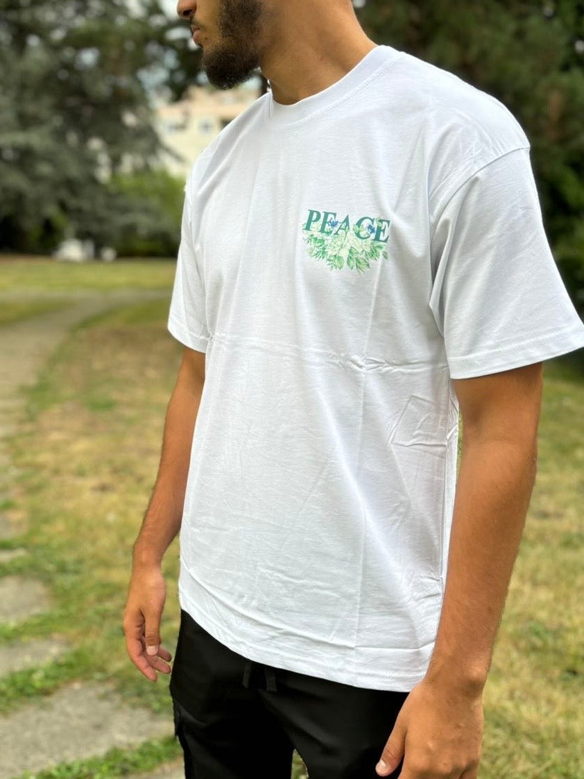 T-shirt PEACE BLANC
