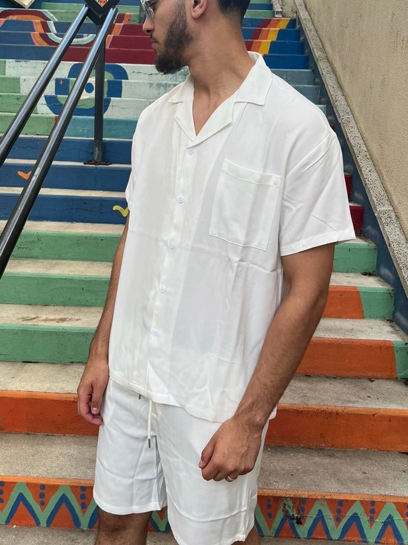 Ensemble CHEMISE BLANC