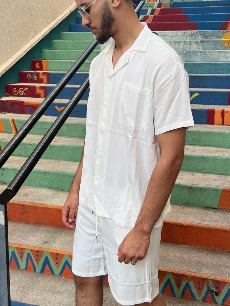 Ensemble CHEMISE BLANC