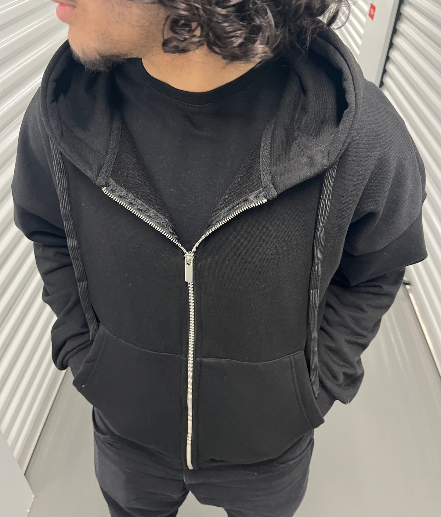 Sweat à zip RODE NOIR