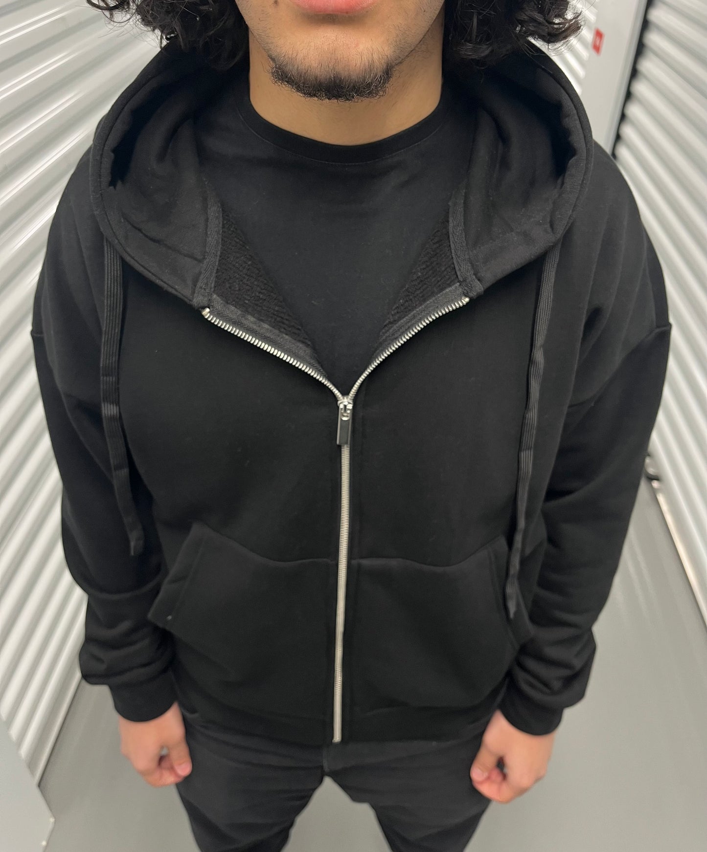 Sweat à zip RODE NOIR