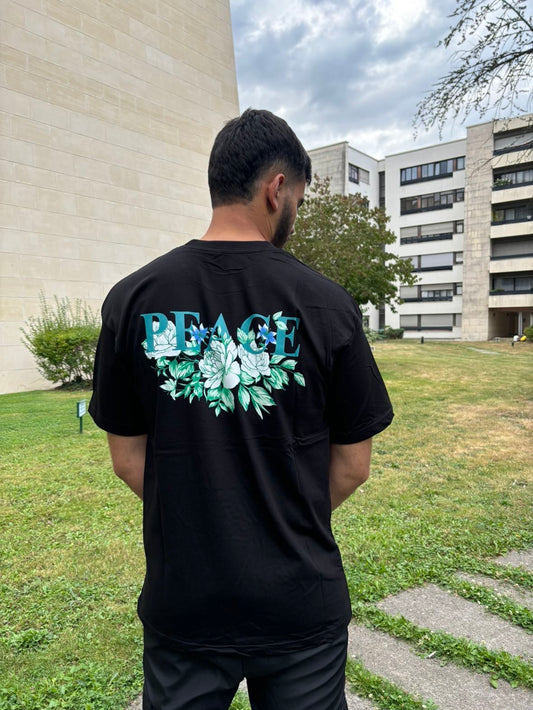 T-shirt PEACE NOIR