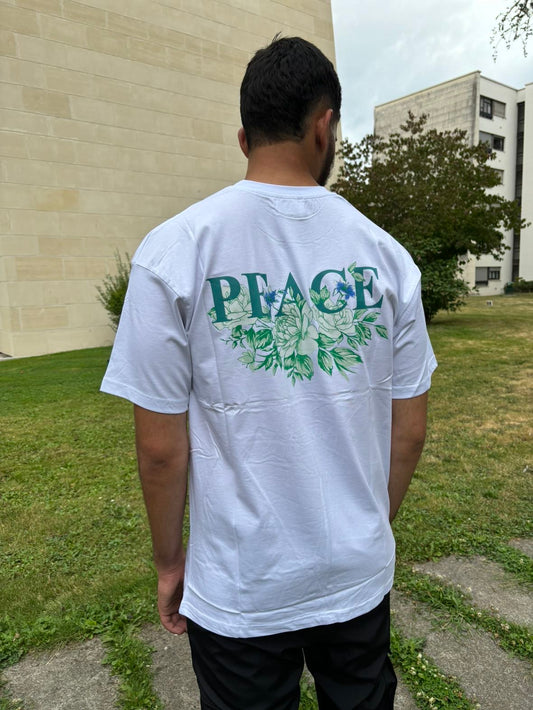 T-shirt PEACE BLANC