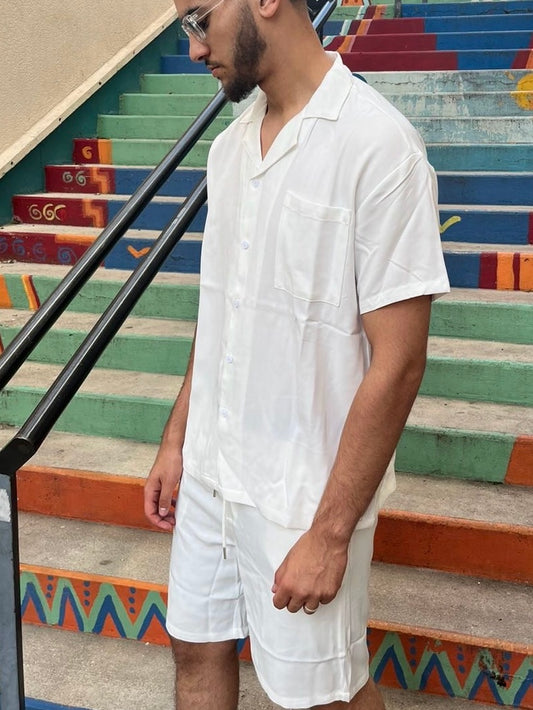 Ensemble CHEMISE BLANC