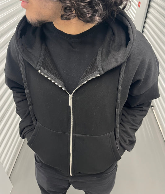 Sweat à zip RODE NOIR