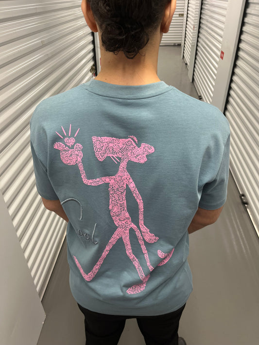T-shirt PANTHÈRE BLEU